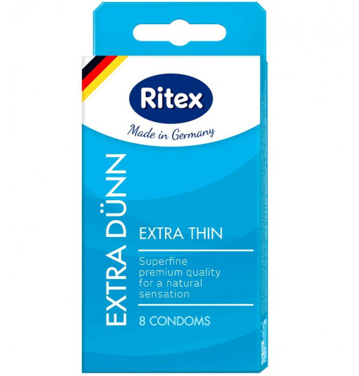 Ультратонкие презервативы RITEX EXTRA DUNN - 8 шт.