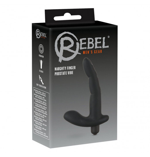 Черный вибромассажер простаты Naughty Finger Prostate Vibe - 13,8 см. Черный вибромассажер простаты Naughty Finger Prostate Vibe - 13,8 см.