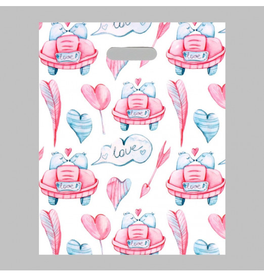 Подарочный пакет  Романтика  - 31 х 40 см.