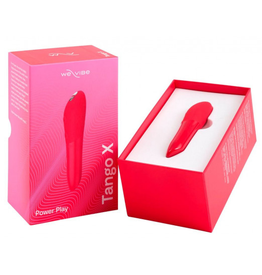 Красная водонепроницаемая вибропуля We-Vibe Tango X