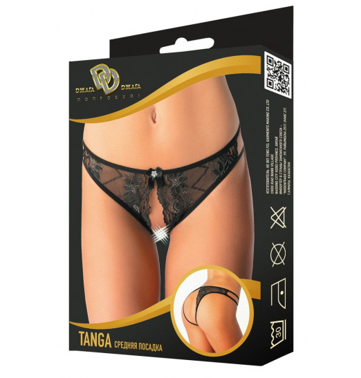 Оригинальные контактные кружевные трусики-танга с бантиком Оригинальные контактные кружевные трусики-танга с бантиком