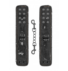 Черные джинсовые наручники Roughend Denim Style