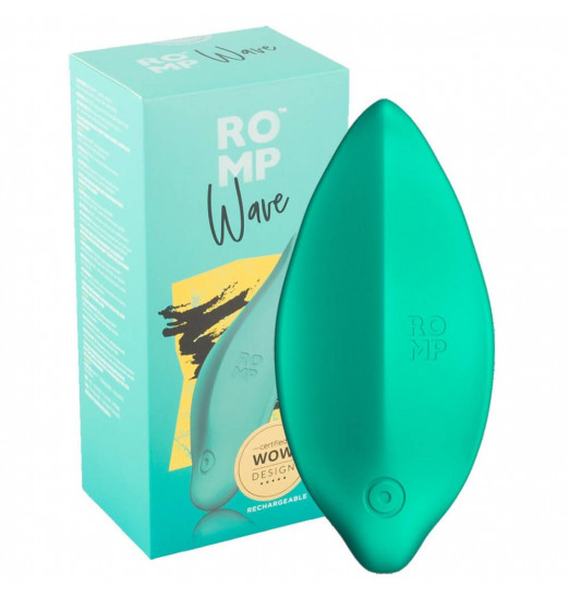 Зеленый клиторальный стимулятор Romp Wave Зеленый клиторальный стимулятор Romp Wave