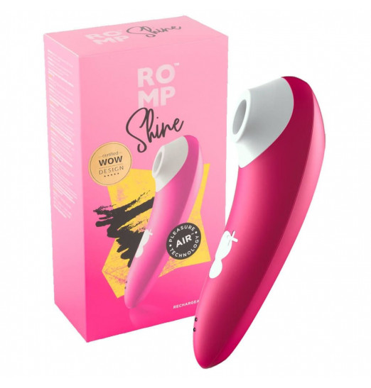Розовый клиторальный стимулятор Romp Shine