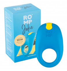 Синее эрекционное виброкольцо Romp Juke