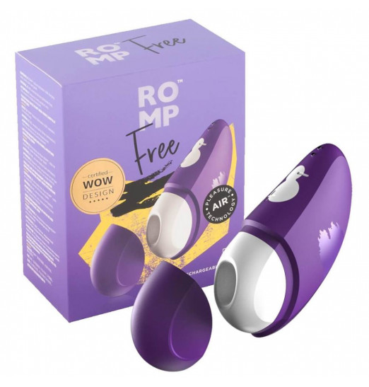 Фиолетовый клиторальный стимулятор Romp Free