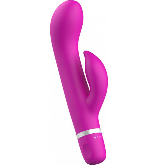 Ярко-розовый вибратор-кролик Bwild Classic Marine - 19,3 см.