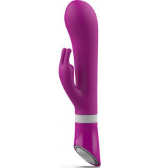 Ярко-розовый вибратор-кролик Bwild Deluxe Bunny - 19,3 см.