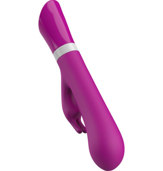 Ярко-розовый вибратор-кролик Bwild Deluxe Bunny - 19,3 см.