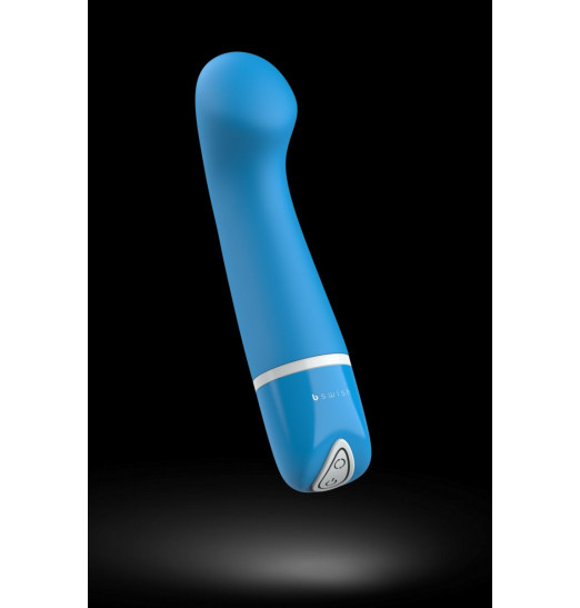 Голубой G-вибростимулятор Bdesired Deluxe Curve - 15,2 см.