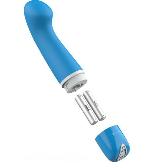 Голубой G-вибростимулятор Bdesired Deluxe Curve - 15,2 см.