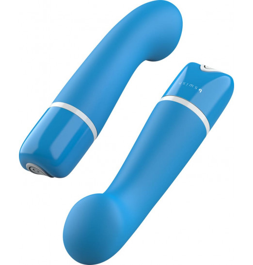 Голубой G-вибростимулятор Bdesired Deluxe Curve - 15,2 см.