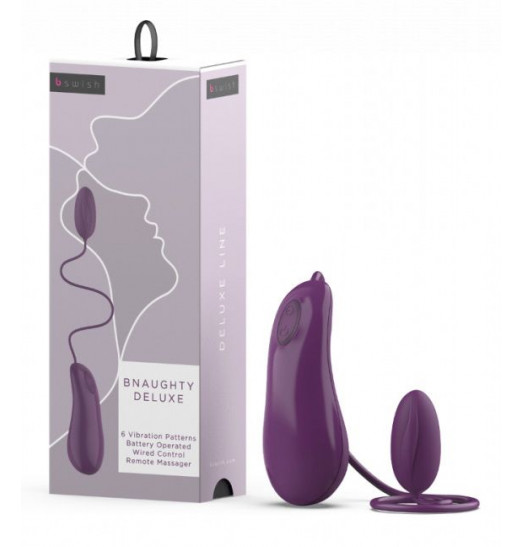 Фиолетовое виброяйцо Bnaughty Deluxe