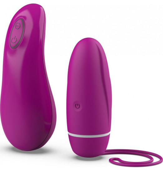 Ярко-розовое виброяйцо с пультом ДУ Bnaughty Deluxe Unleashed