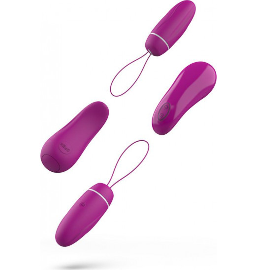 Ярко-розовое виброяйцо с пультом ДУ Bnaughty Deluxe Unleashed