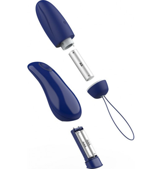 Синее виброяйцо с пультом ДУ Bnaughty Deluxe Unleashed