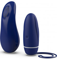 Синее виброяйцо с пультом ДУ Bnaughty Deluxe Unleashed