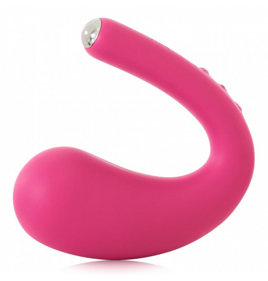 Ярко-розовый вибратор Dua G-spot   Clitoral Wearable Vibrator - 17,8 см.