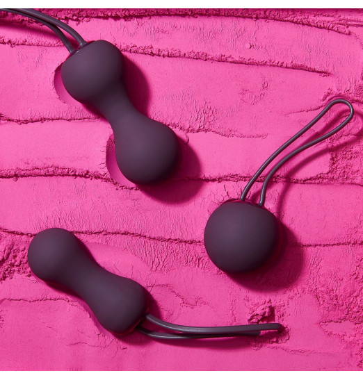 Набор фиолетовых вагинальных шариков Je Joue Ami