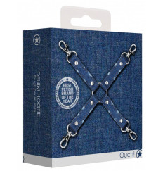 Крестообразный синий фиксатор для оков Roughend Denim Style