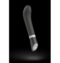 Черный G-стимулятор с вибрацией Bgood Deluxe Curve - 19,3 см.