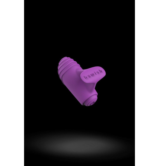 Фиолетовый вибростимулятор на пальчик Bteased Basic Finger Vibrator