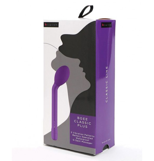 Фиолетовый G-стимулятор Bgee Classic Plus - 20 см.