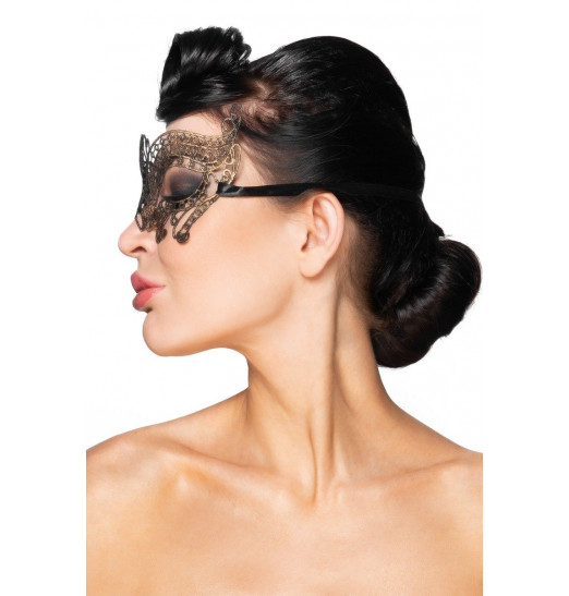 Золотистая карнавальная маска  Альджеба