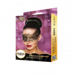 Золотистая карнавальная маска  Беллатрикс