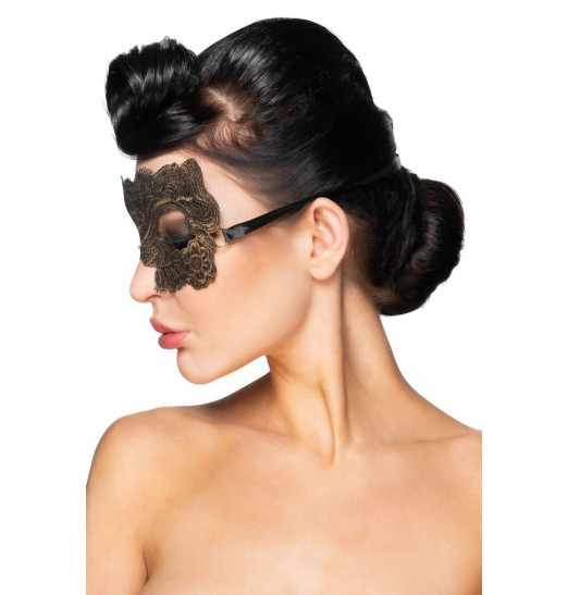Золотистая карнавальная маска  Гомейса