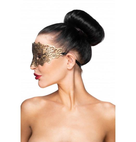 Золотистая карнавальная маска  Каус
