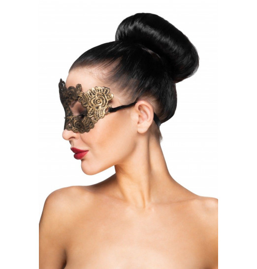 Золотистая карнавальная маска Курса Золотистая карнавальная маска Курса