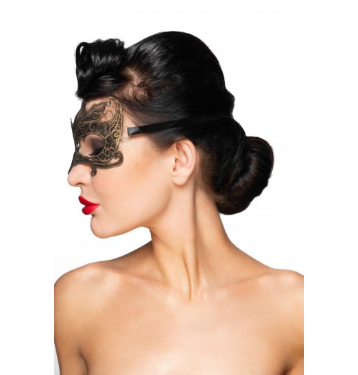 Золотистая карнавальная маска  Наос