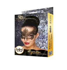 Золотистая карнавальная маска  Нунки