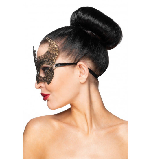 Золотистая карнавальная маска  Нунки