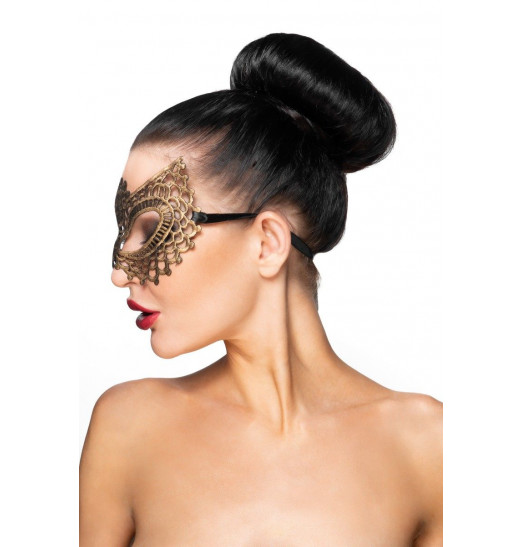 Золотистая карнавальная маска  Фейт