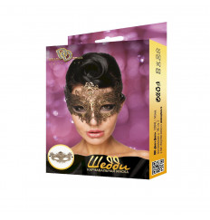 Золотистая карнавальная маска  Шедди