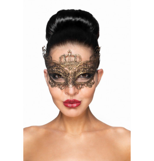 Золотистая карнавальная маска  Эниф