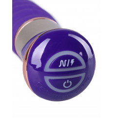 Фиолетовый спиралевидный вибратор - 21 см.