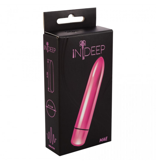 Розовая гладкая вибропуля Mae - 9 см. Розовая гладкая вибропуля Mae - 9 см.
