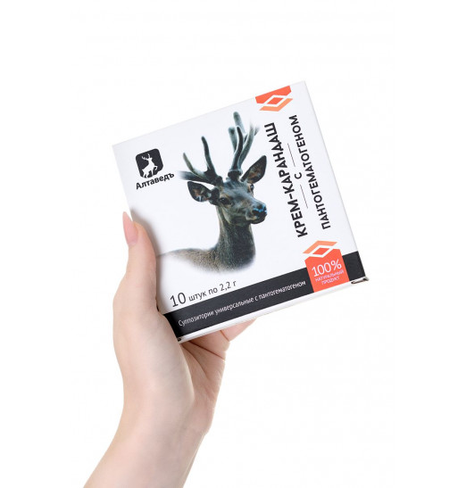 Крем-карандаш с пантогематогеном - 10 суппозиториев