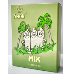 Микс-набор презервативов AMOR Mix  Яркая линия  - 3 шт.
