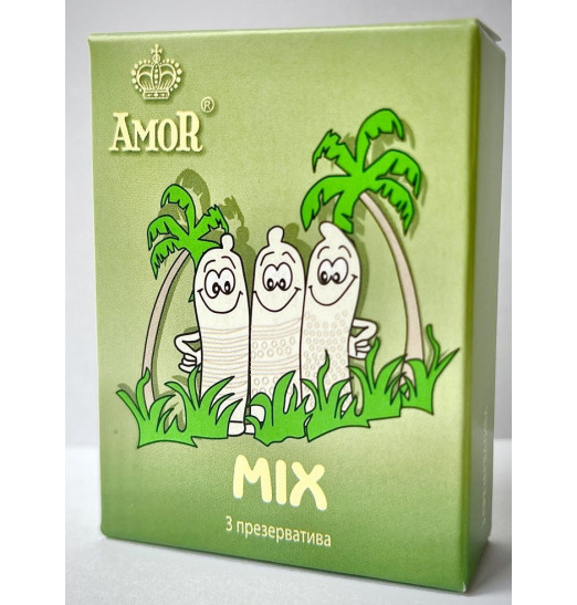 Микс-набор презервативов AMOR Mix Яркая линия - 3 шт. Микс-набор презервативов AMOR Mix Яркая линия - 3 шт.