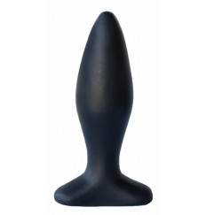 Черный конический анальный плаг - 11,5 см.