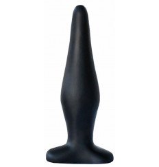 Черный конический анальный плаг - 14 см.