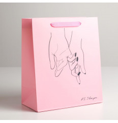 Бумажный пакет I LOVE YOU - 23 х 27 см.