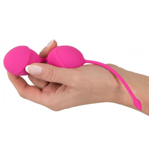 Розовые вагинальные шарики Silicone Love Balls