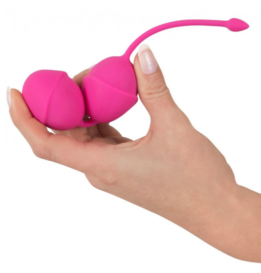 Розовые вагинальные шарики Silicone Love Balls