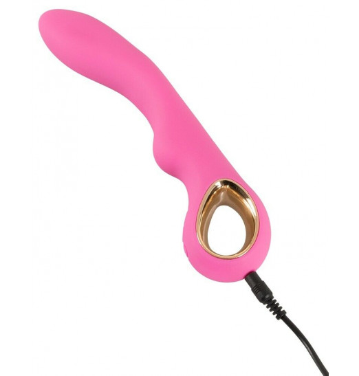 Розовый гладкий вибростимулятор Dual Petit - 18,7 см. Розовый гладкий вибростимулятор Dual Petit - 18,7 см.