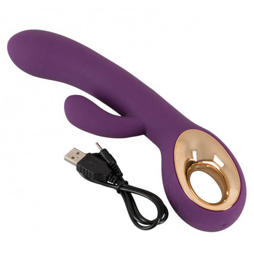 Фиолетовый вибростимулятор-кролик Rabbit Grand - 23,8 см. Фиолетовый вибростимулятор-кролик Rabbit Grand - 23,8 см.